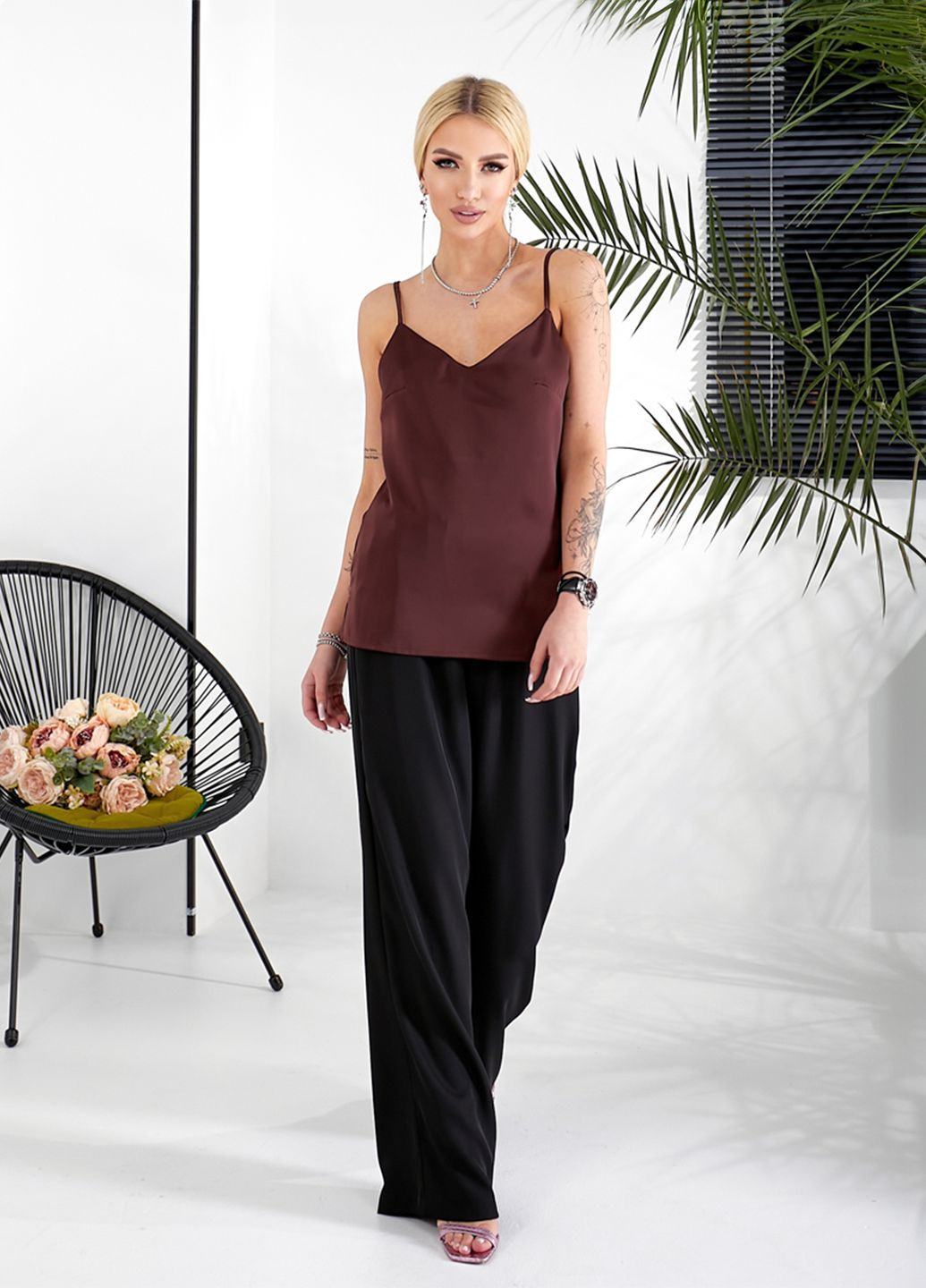 Майка женская из сатина No Brand — 324431727