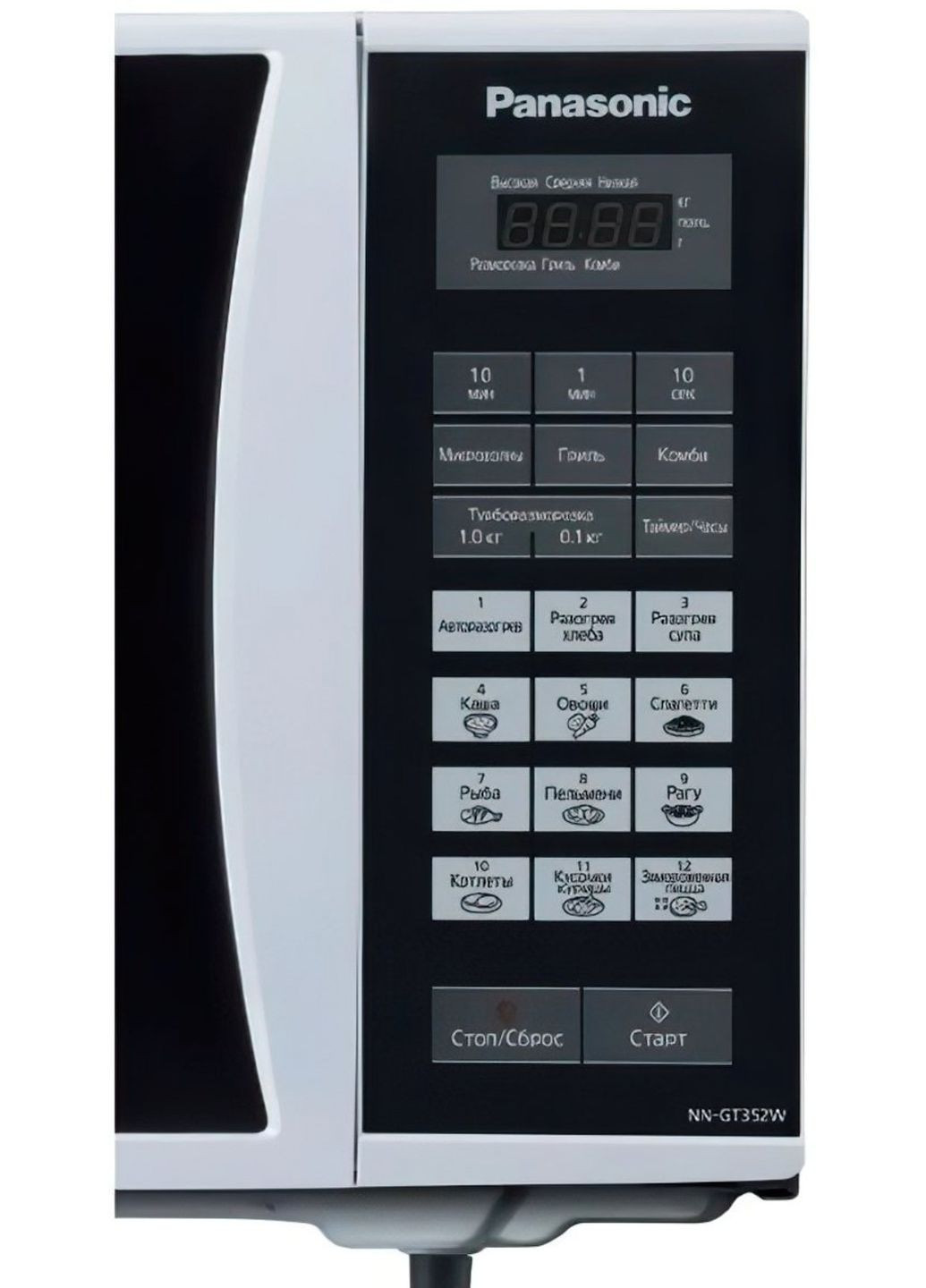 Микроволновая печь, 23л, 800Вт, дисплей, белый Panasonic