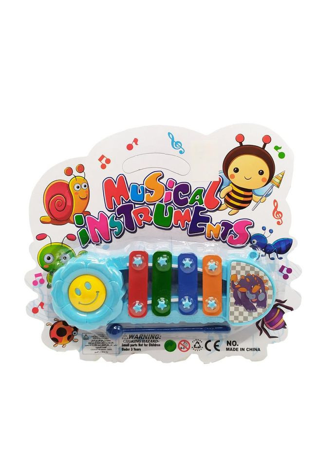 Музыкальная игрушка Ксилофон Y9093, 16 см (Голубой) No Brand (329893306)