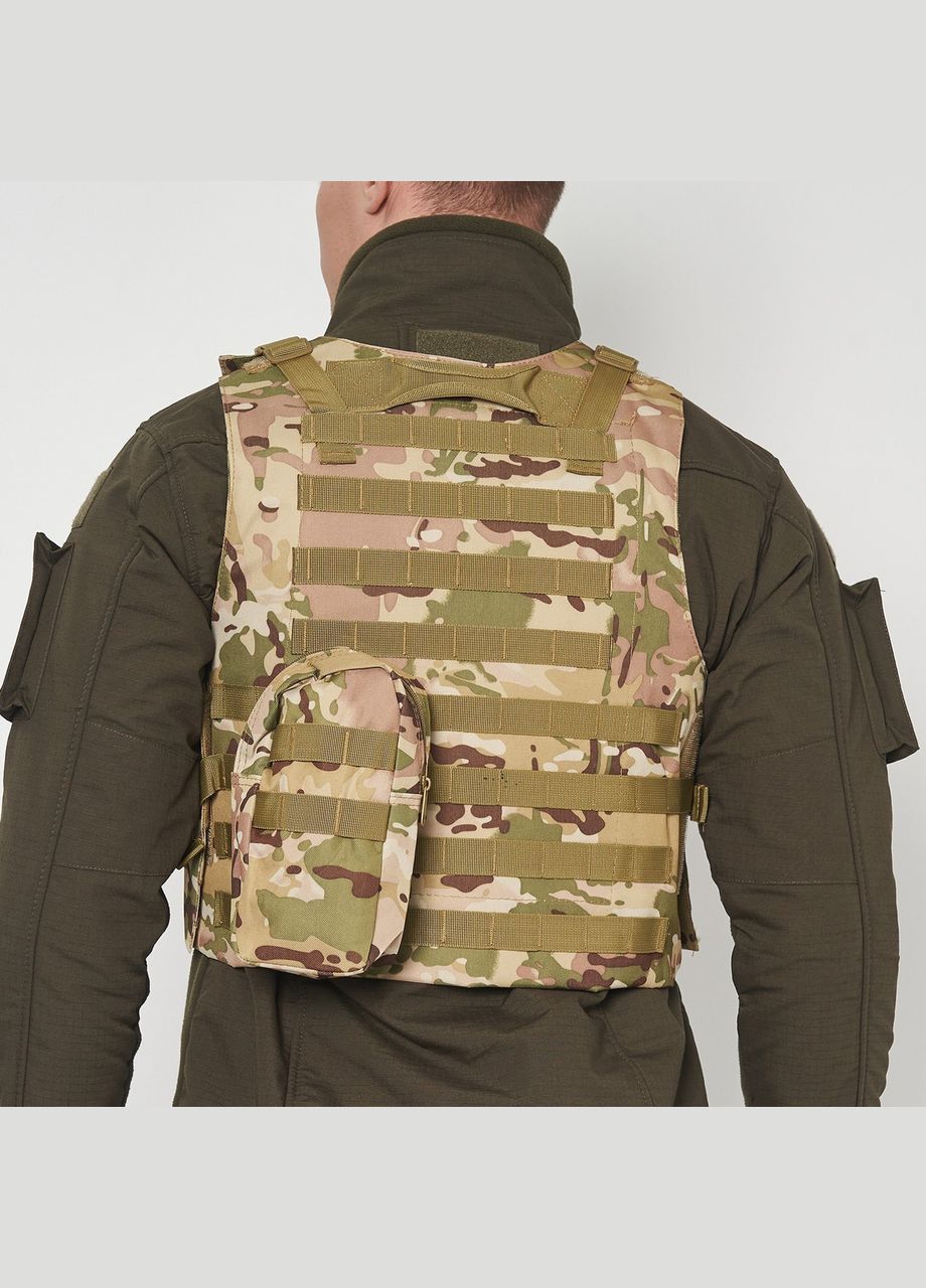 Жилет тактический плитоноска MOLLE мультикам No Brand (299460956)