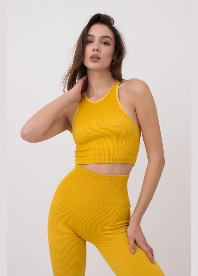 Топ жіночій безшовний на широких бретелях в рубчик Giulia HALTER TOP RIB (296470298)