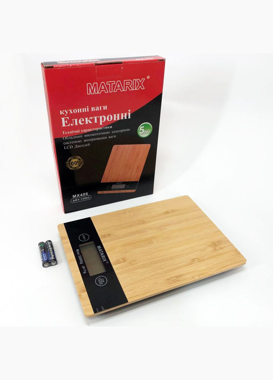 Ваги кухонні MX-406 5кг Wood, Кухонні ваги для приготування страв, Ваги для домашньої кухні Domotec (317250866)