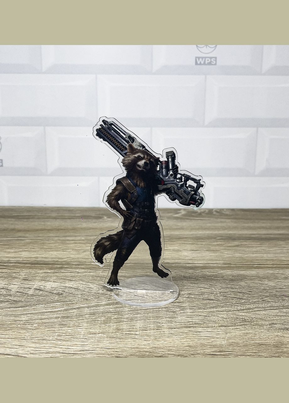 Акриловая коллекционная фигурка Часовые Галактики Енот Ракета Rocket Raccoon 15 см No Brand (339618889)