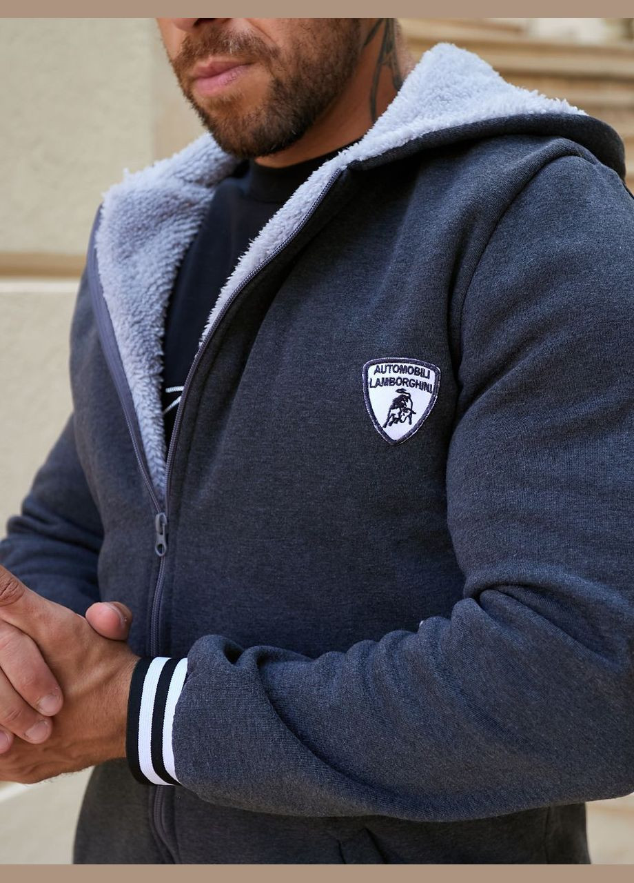 Мужской теплый спортивный костюм цвет темно-синий New Trend (304649528)