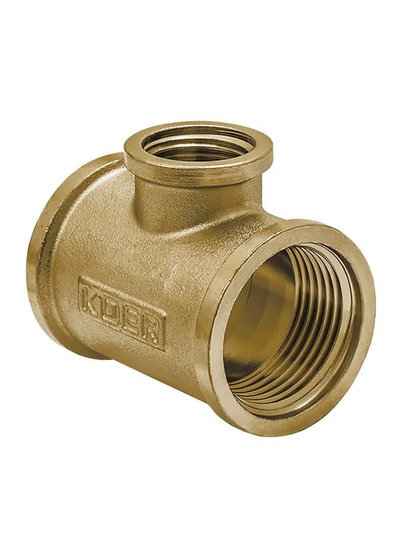 Трійник редукційний 3/4"х1/2"х3/4" ВВВ.T080608F.WN (без нікелю) (KR3034) KOER (315442209)