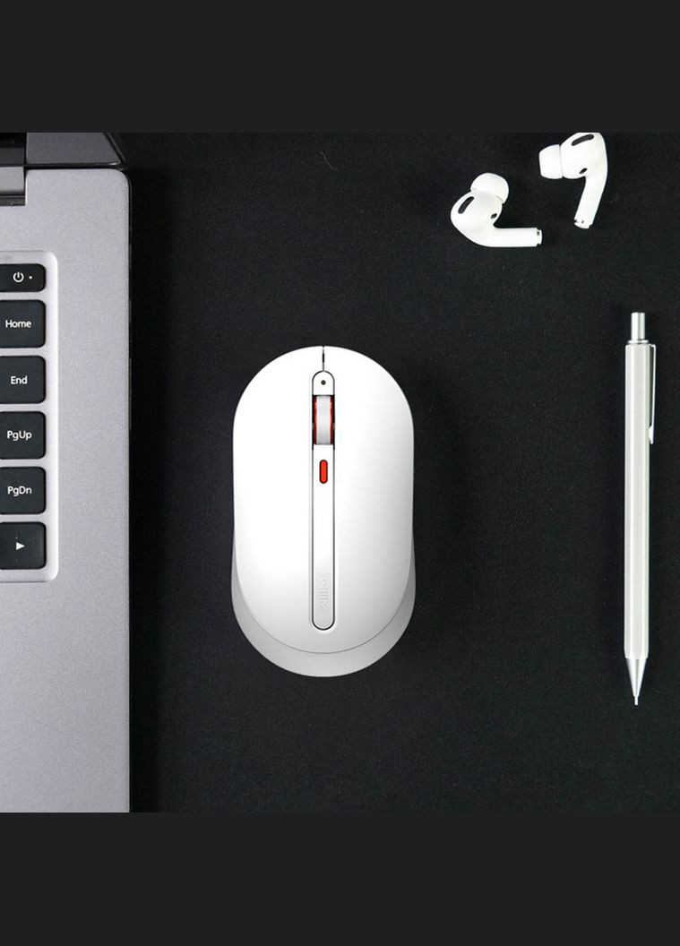 Мишка бездротова Xiaomi MiiiW Wireless Mute Mouse White MWMM01 No Brand (264743092)