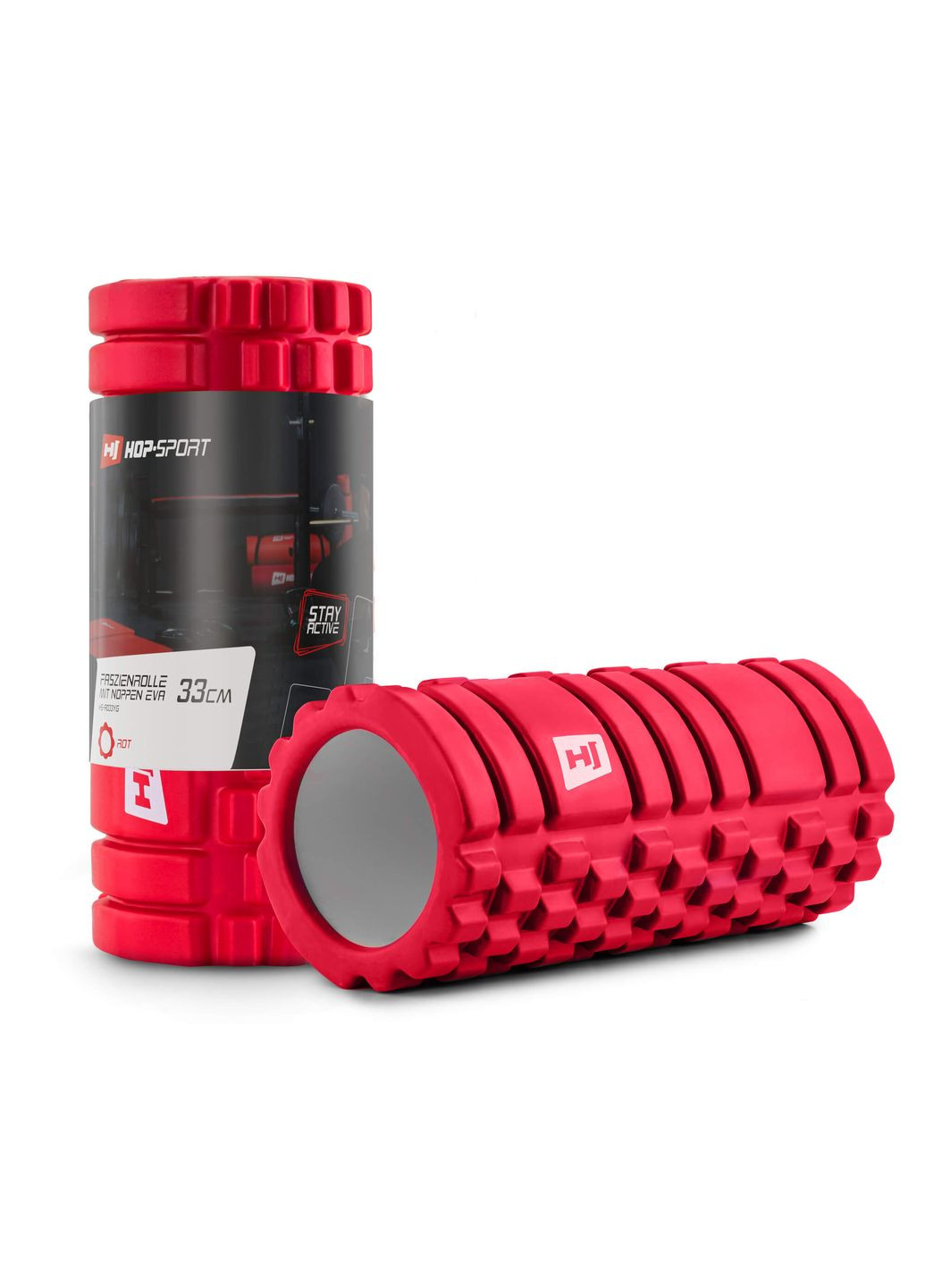 Роллер масажер (валик, ролик) EVA 33см HS-A033YG Hop-Sport (361952330)