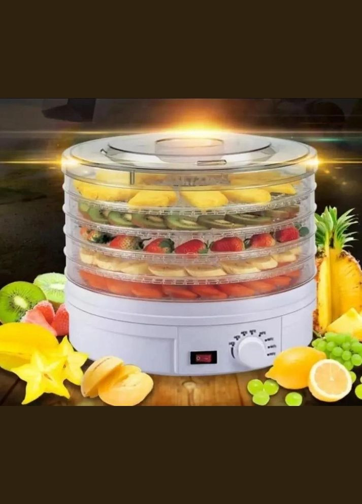 Сушилка для овощей/фруктов/мяса/пастилы/грибов 500Вт 5 ярусов Белая (1882166734) Zepline ZP-029 (336545964)