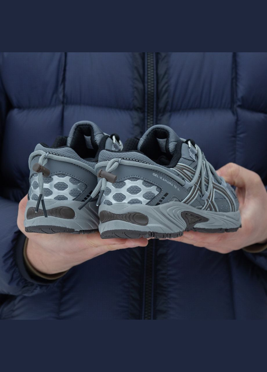 Сірі всесезонні кросівки gel-kahana tr v2 grey silver brown - 1203а259-021 45 - 29 см No Brand