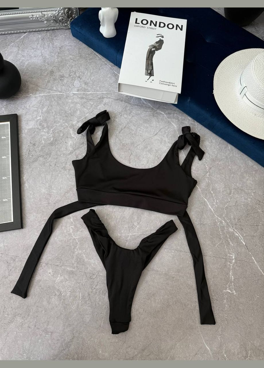 Черный летний купальник Garna