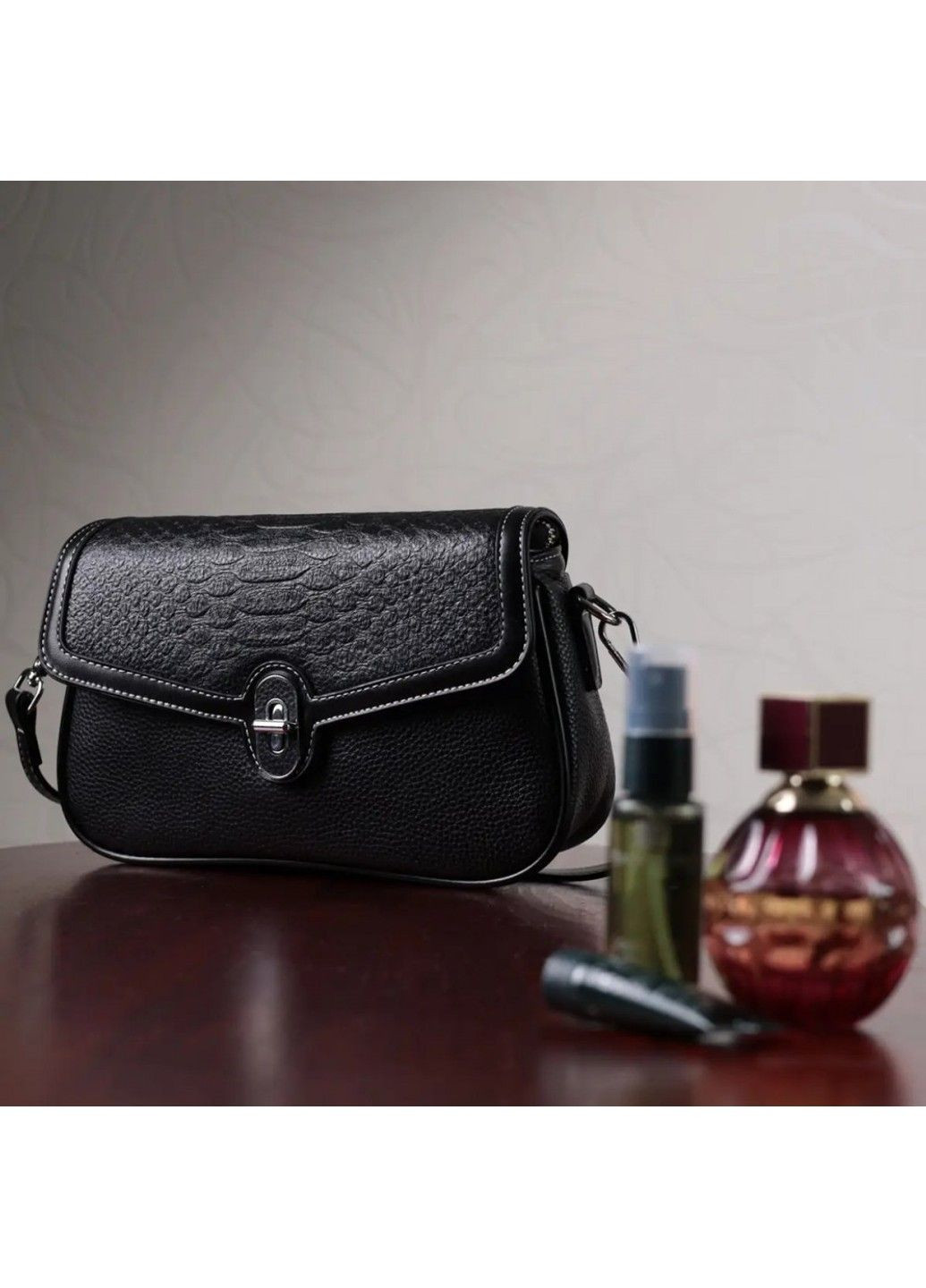 Молодіжна жіноча шкіряна сумка через плече 22624 Vintage (298793425)