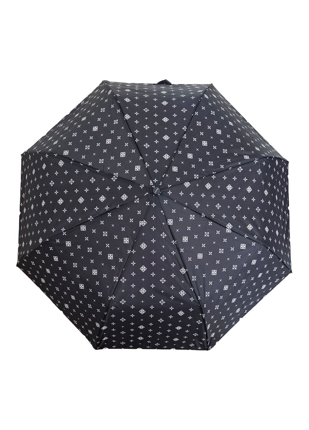 Чорна парасолька жіноча напівавтомат RST середня система антивітер (350874989)