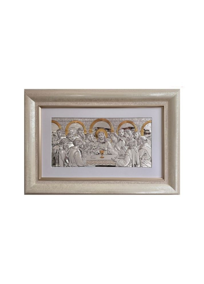 Серебряная икона Тайный ужин (68 x 45 см) 0338/1 4 Atelier (363116577)