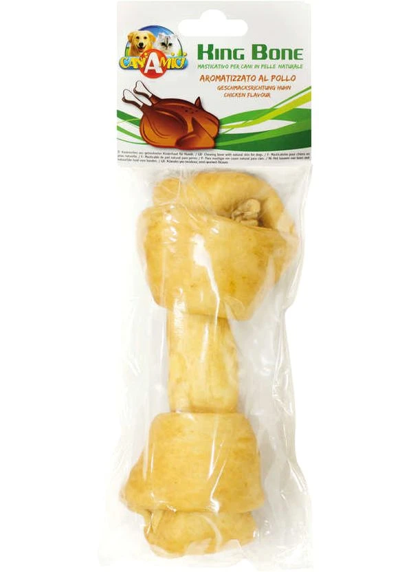 Лакомство для собак King Bone Chicken Кость с курицей 15 см 60 г (8023222102590) Croci (380761306)