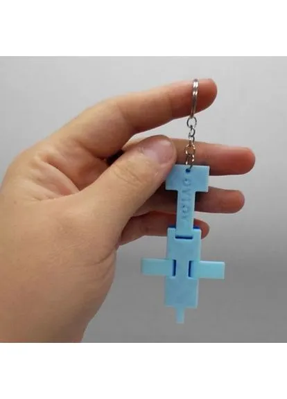 Брелок 3D печать "Minecraft Dolphin / Дельфин Keychain" OYTOY (396448141)