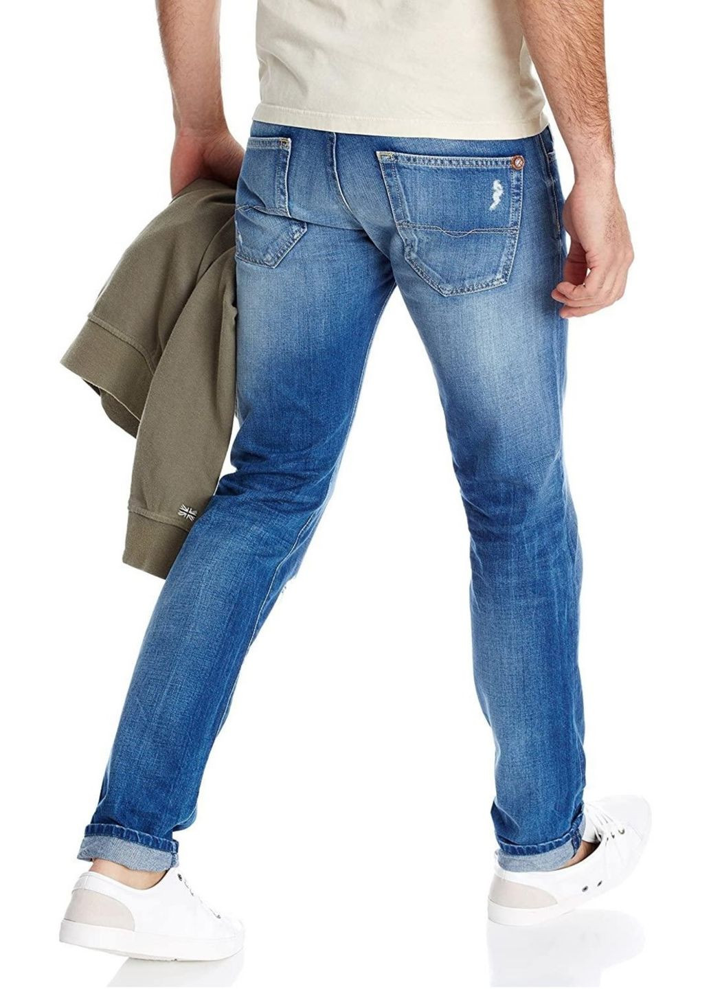 Синие демисезонные джинсы slim j0001m Pepe Jeans