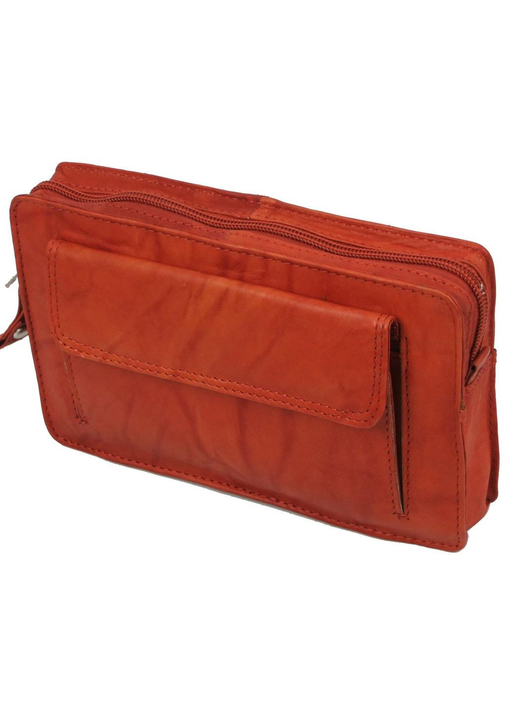 Мужская кожаная барсетка-клатч 1264BS Рыжий Always Wild (297642702)