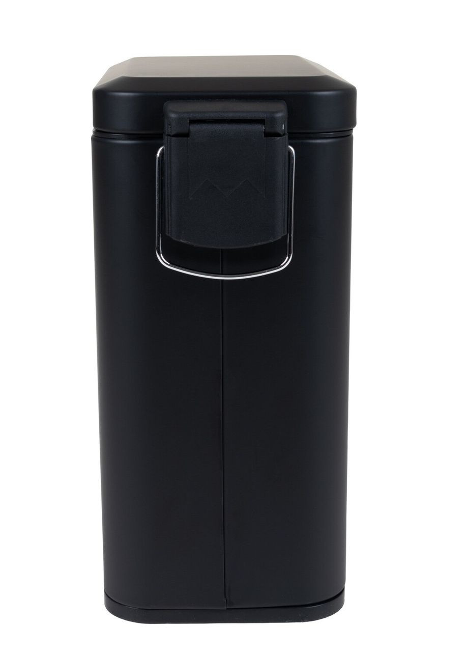 Мусорное ведро с плавным закрытием прямоугольное Sansa-TC0105 Black 5 л цвет черный (ZX5894) Zerix (341331743)