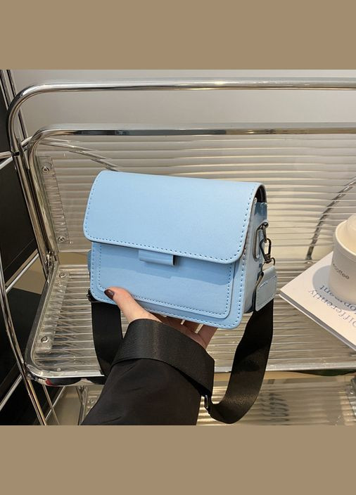 Женская классическая сумка 10461 кросс-боди через плечо голубая No Brand (326487596)