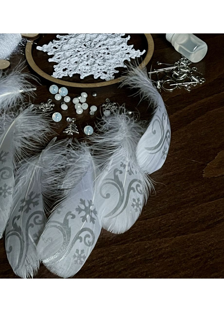 Авторский эко-набор "Ловец снов "Снежинка" с пошаговой инструкцией Dream Studio (363057561)