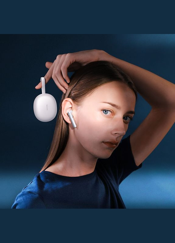 Наушники беспроводные Encok W05 (NGW05-02) белые Baseus (331605239)