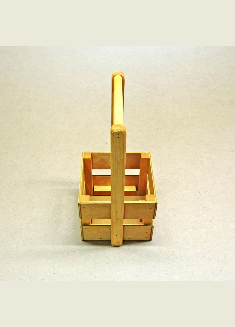 Подарунковий кошик з дерева Шервуд 15х15 каррі (ПДК-0021203) No Brand (328911370)