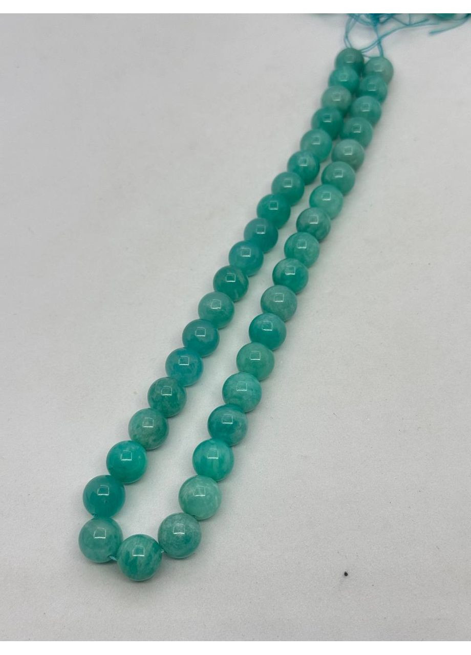 Амазоніт на нитці без застібки 10 мм 40 см Зелений No Brand (372468128)