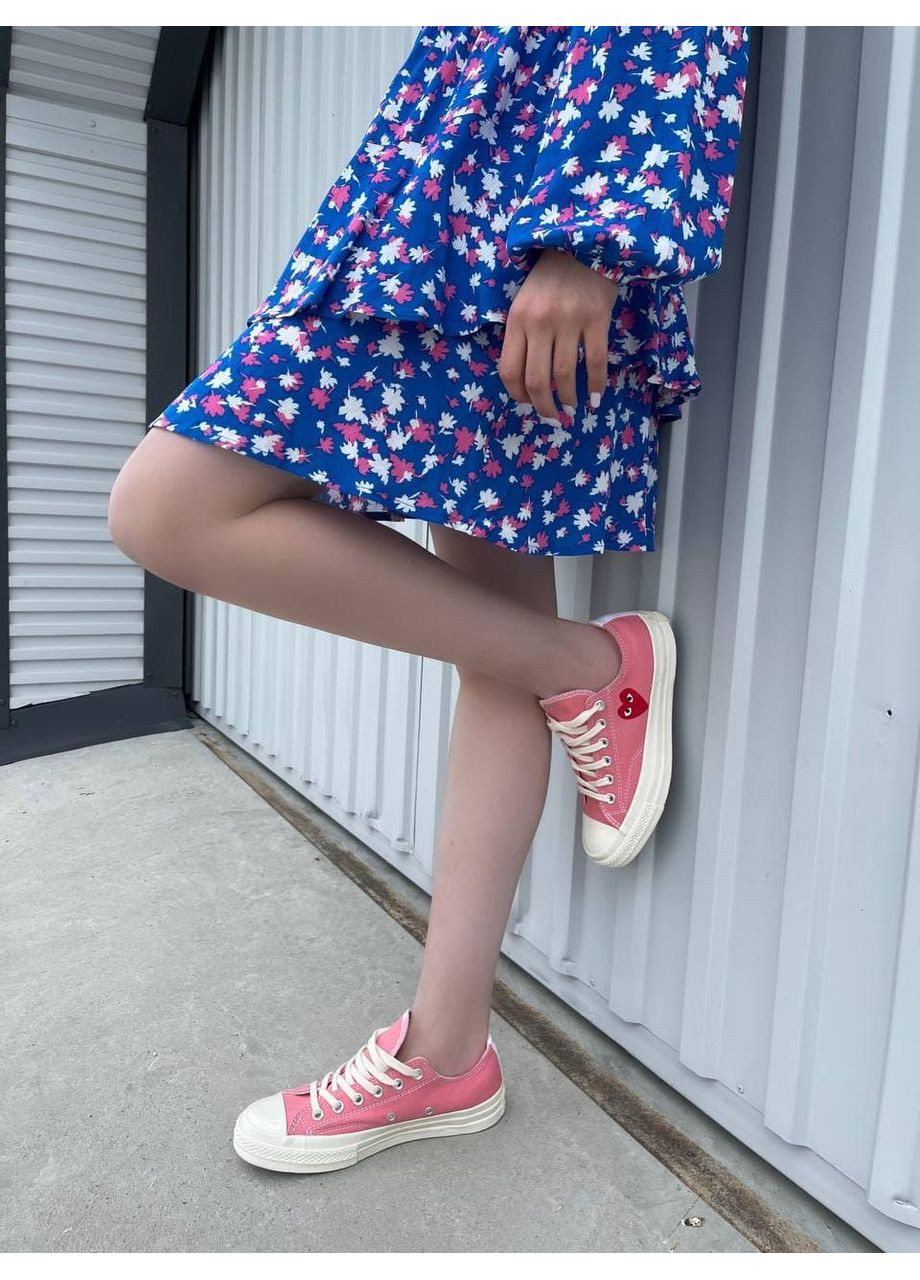 Розовые демисезонные кеды мужские converse cdg low pink конверс No Brand
