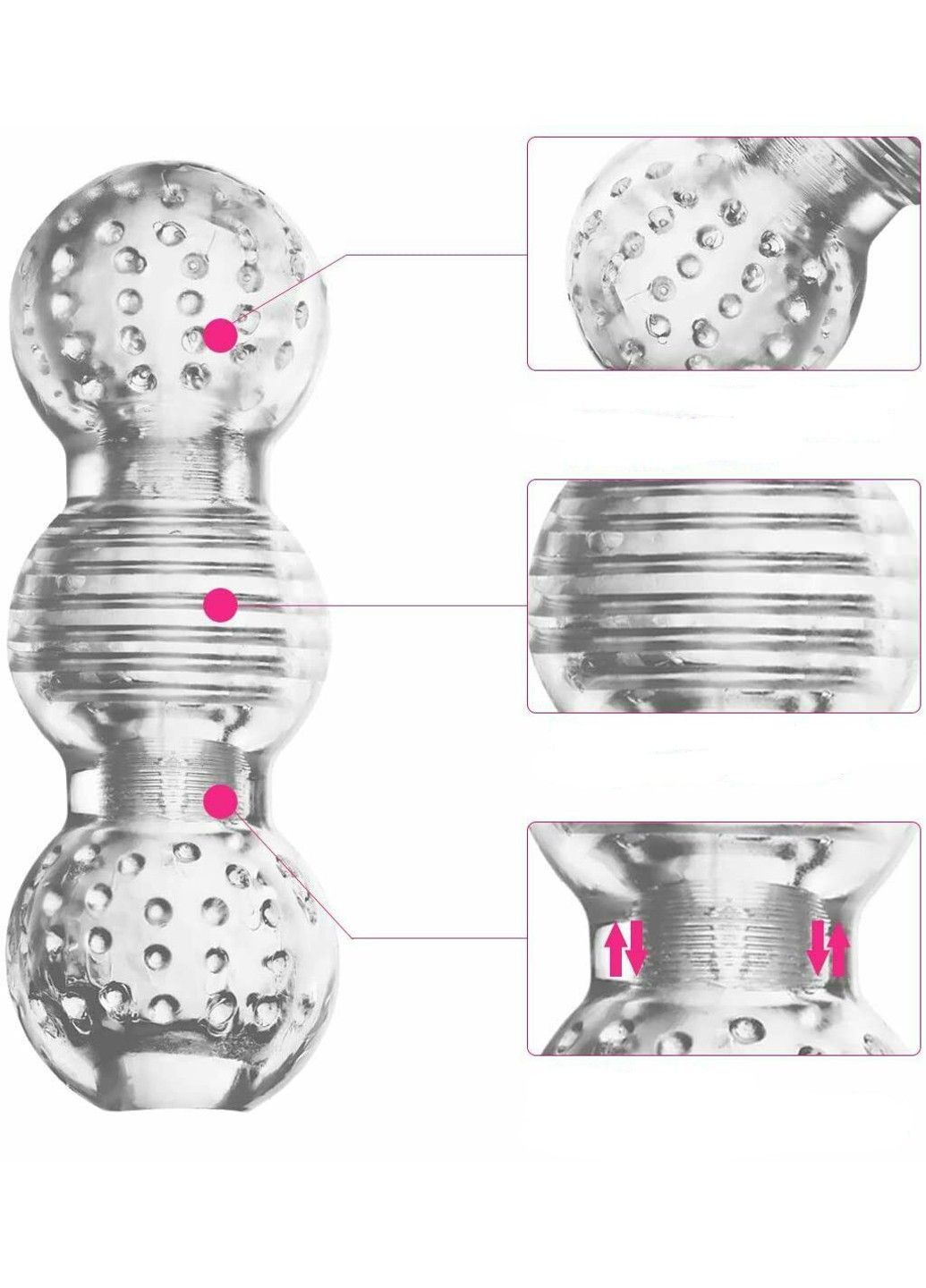 Чоловічий прозорий мастурбатор YEAIN (284279476)