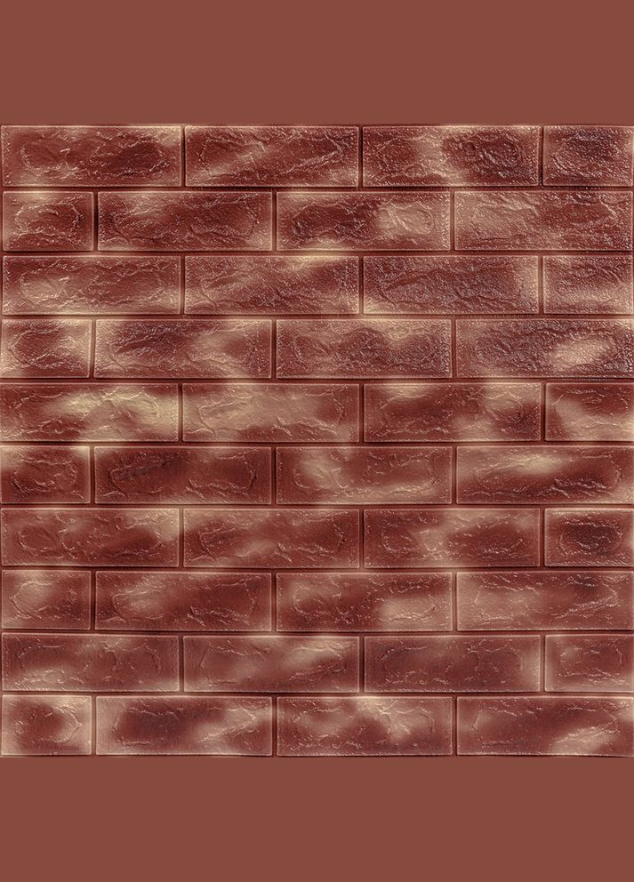 Самоклеюча декоративна 3D панель під цеглу мармур 700x770x3мм (361-3) 3D Loft (298400571)