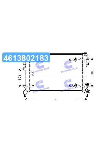 Радиатор охлаждения Golf VII 1.2 TSi 08/12- (VW2338) (AVA) VNA2338 AVA Cooling (367831158)