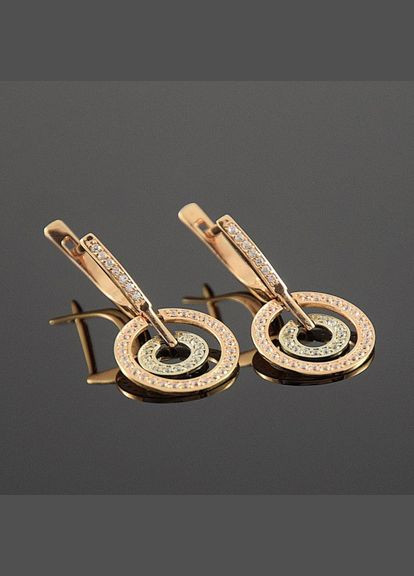 Жіночі сережки з фіанітами. Jewellery Continent (297056111)