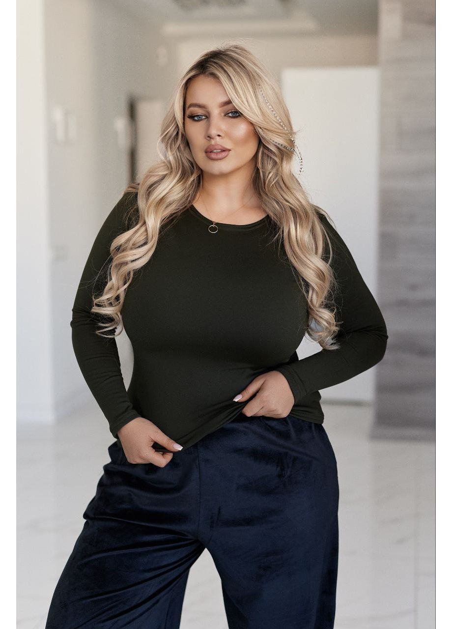 Базовий теплий лонгслів мікродайвінг на флісі No Brand (368538824)