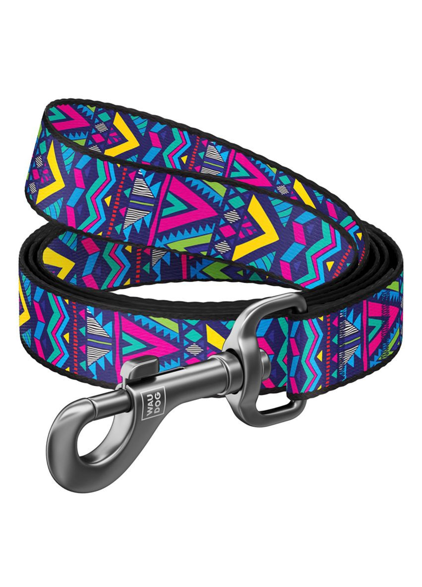 Повідець для собак нейлоновий Nylon, малюнок "Інді", Ш 20 мм, Дов 122 см WAUDOG (322642620)