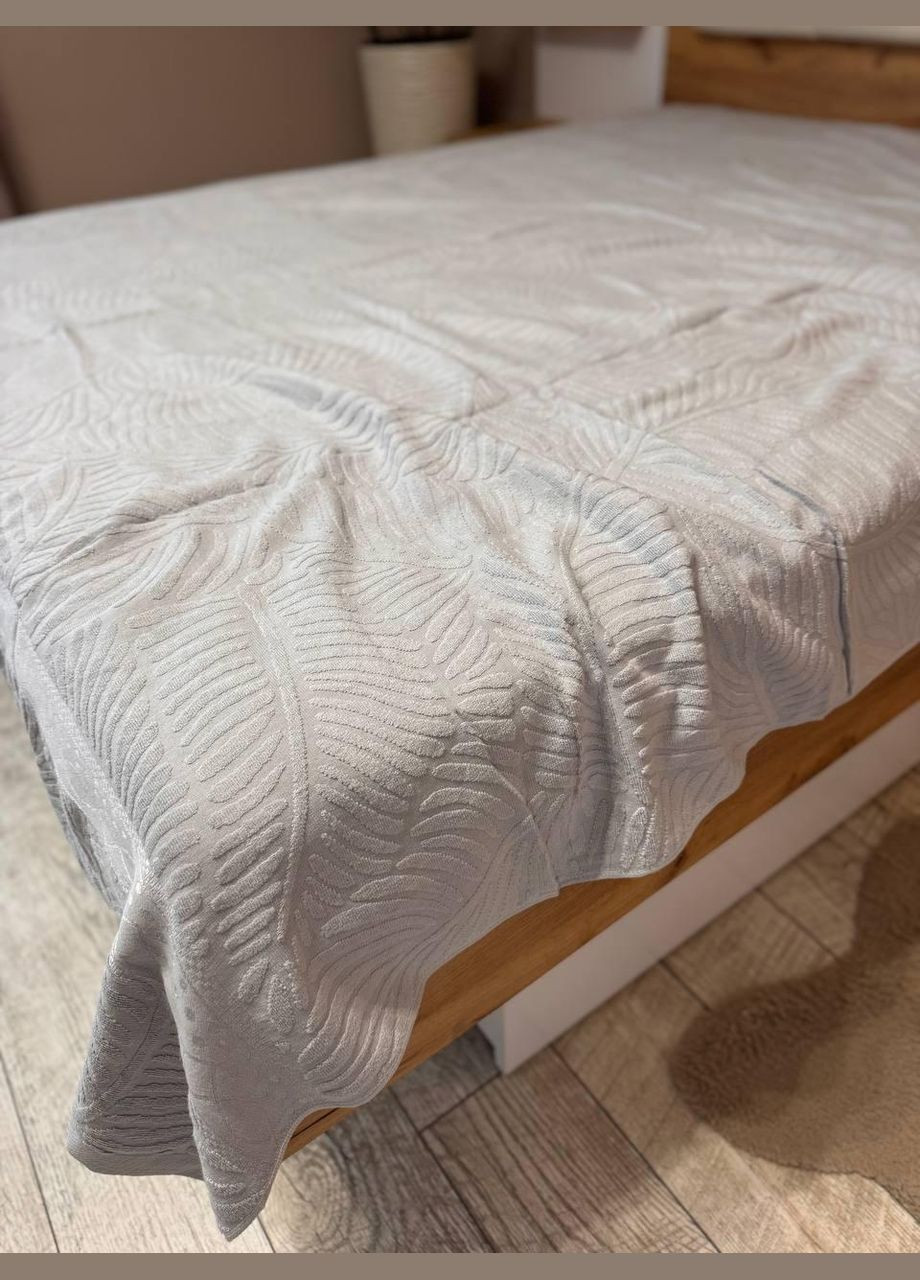 Зимняя простыня Махрова Полуторная 150х200 Серая (П4К-al-mahra-2025-001-05) No Brand (323161140)