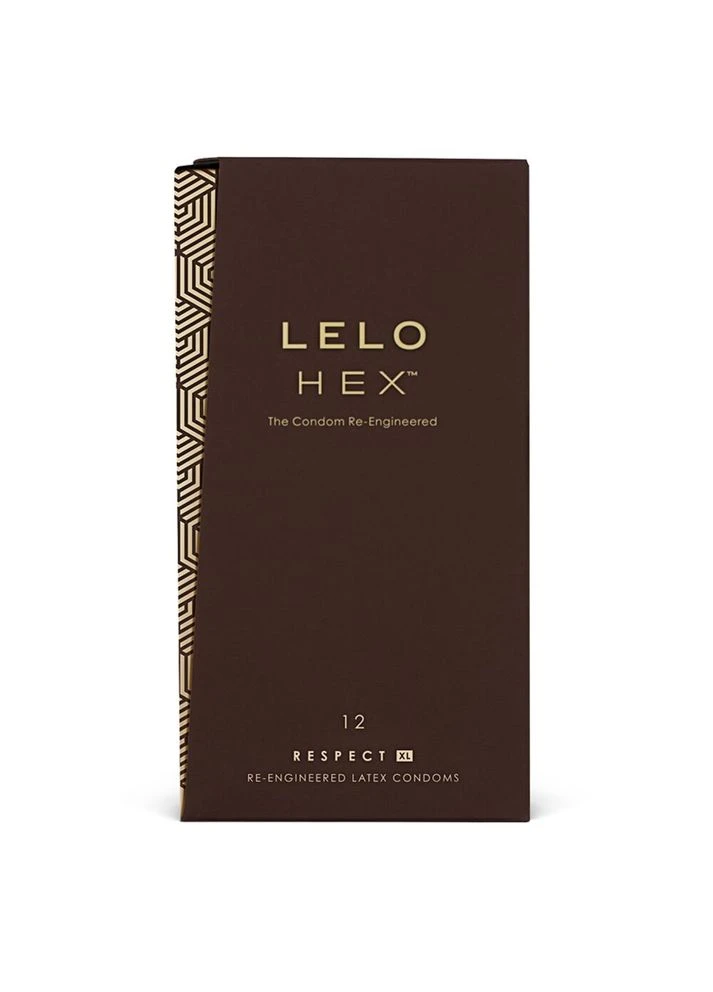 Презервативы тонкие и суперпрочные увеличенного размера HEX Condoms Respect размер XL 12 штук Lelo (380517811)