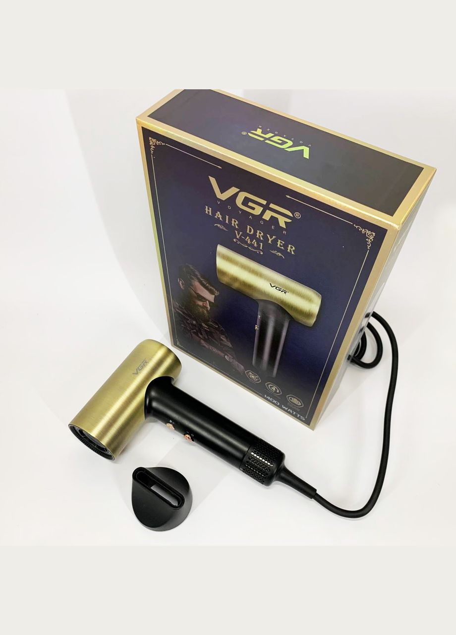 Фен профессиональный V-441 с 3 уровнями обдува и 4 уровнями температуры VGR (364664510)