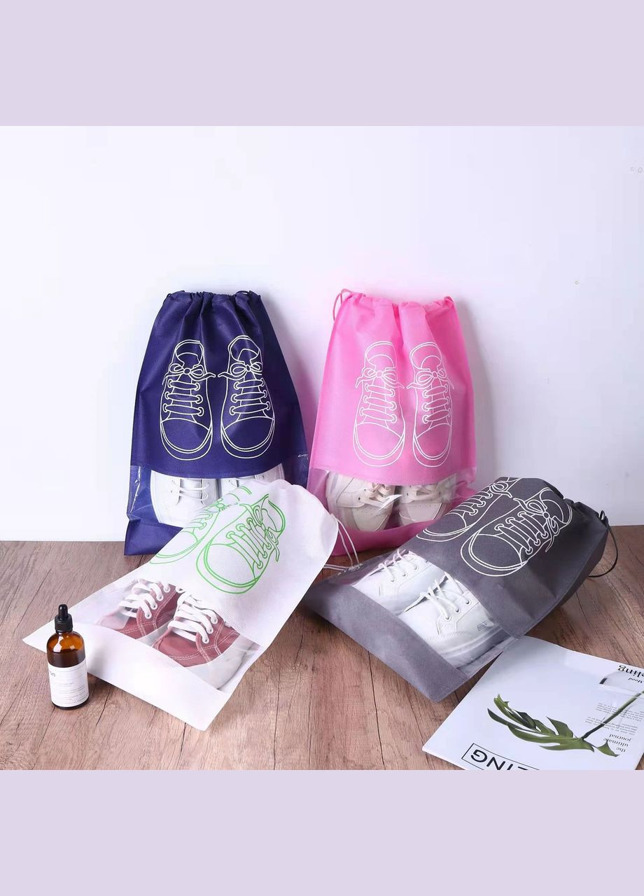 Удобная сумка для обуви 32х44 см темносера (OK0028_2) No Brand (315922574)