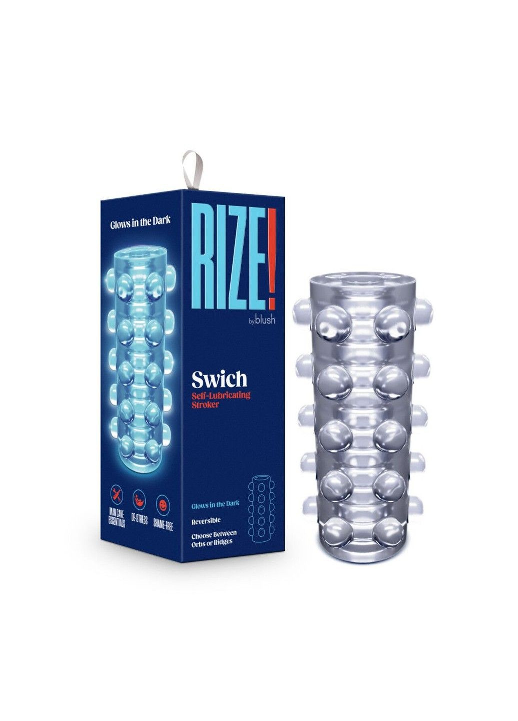 Мастурбатор Rize by - Swich Glow in the Dark Masturbator - Clear Blush (348517631)