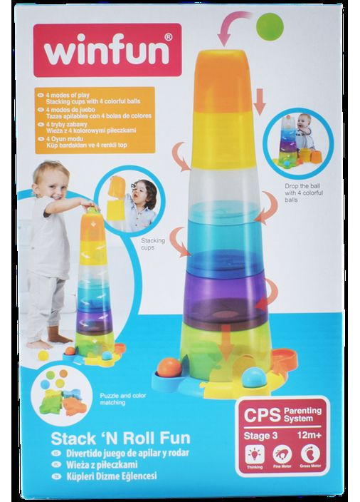 Игра пирамидка (6дет) на подставке 61см 0737-NI Winfun (364310207)