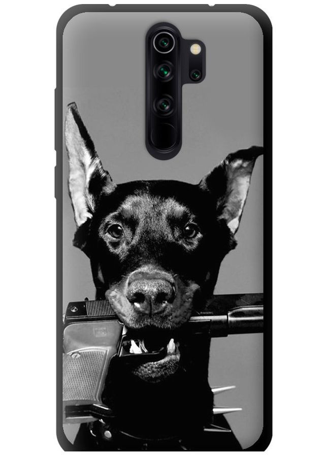 TPU черный чехол 'Доберман' для Endorphone Xiaomi Redmi Note 8 Pro (282618902)