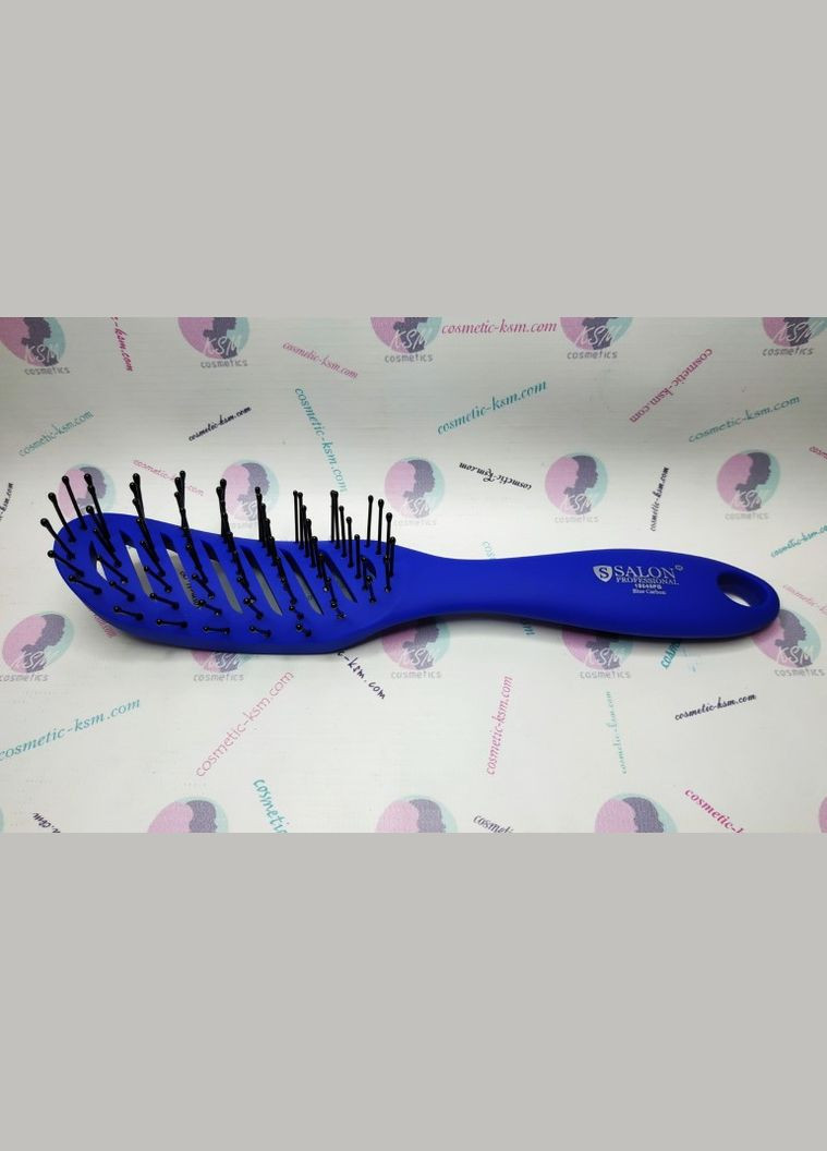 Гребінець-щітка продувна вигнута синя (18045PB) Salon Professional (299483983)