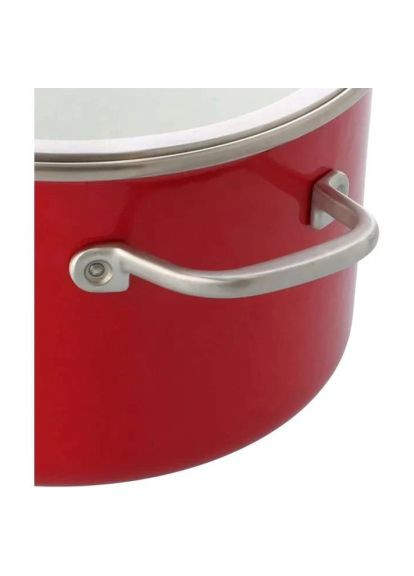 Кастрюля Steel Core 24 см 6 л красный (CC003270-001) KitchenAid Steel Core 24 см 6 л червоний (366695470)