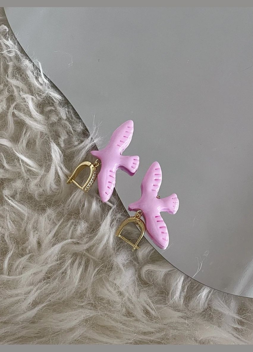 Серьги "Pinky Горлица" Le'Perle (329752072)