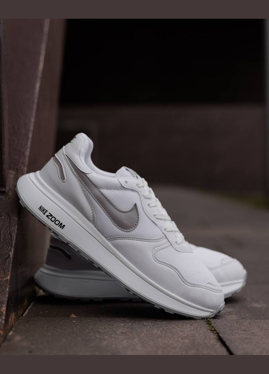 Белые демисезонные мужские кроссовки No Brand