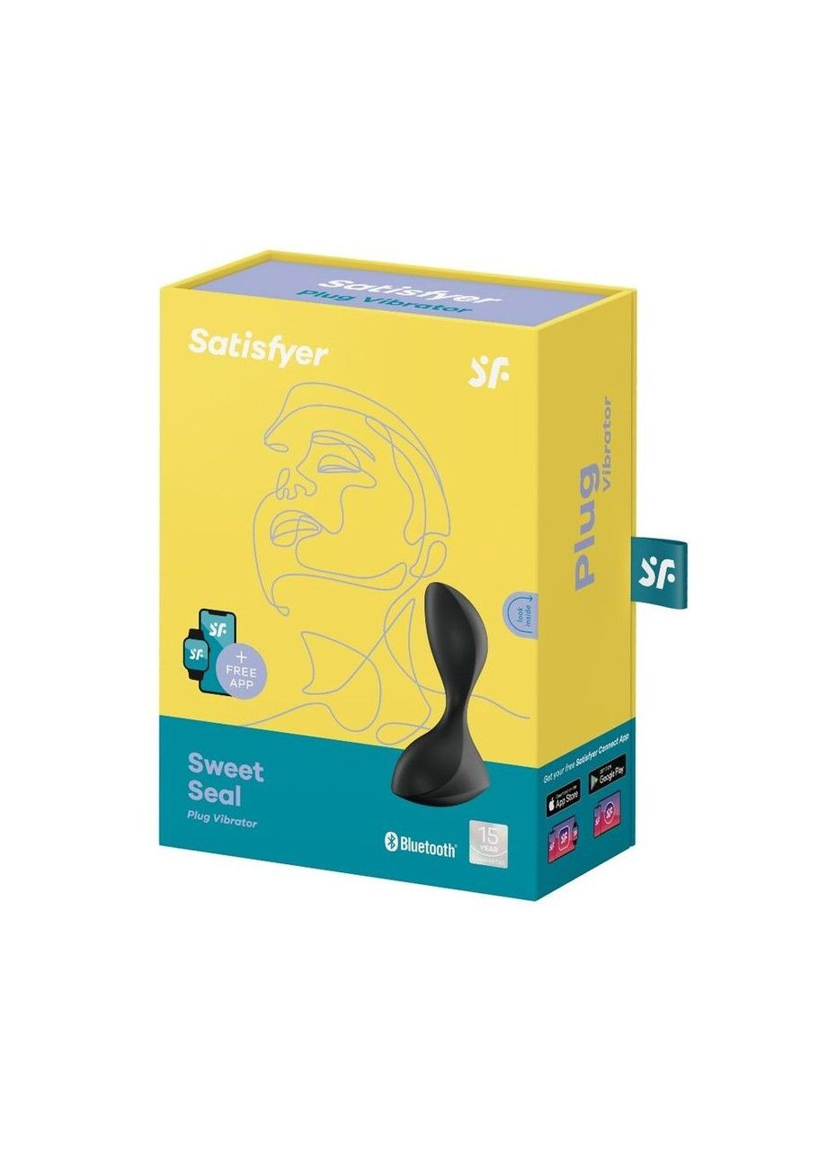 Анальная смарт-пробка с вибрацией Sweet Seal Black Satisfyer (335388224)