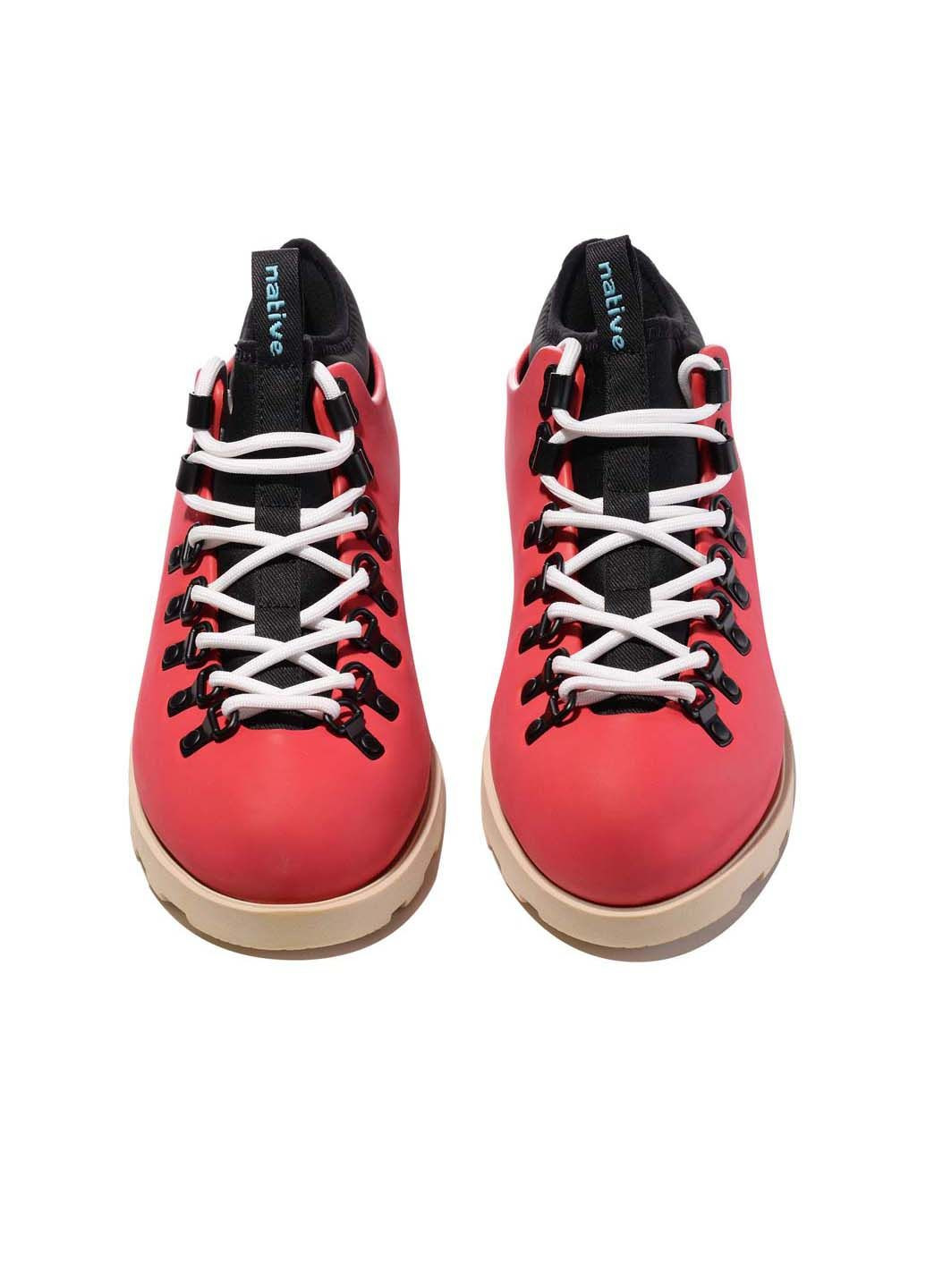 Красные осенние ботинки Native