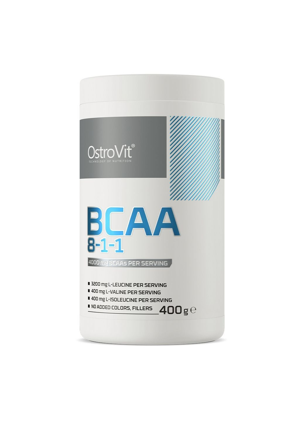 Амінокислота BCAA BCAA 8-1-1, 400 грам Без смаку Ostrovit (293419848)