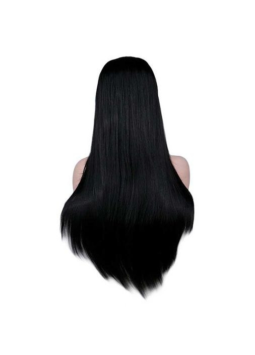 Перука рівна аніме з довгим чубчиком "Барбі" - 70см - Рожева - (372734244)