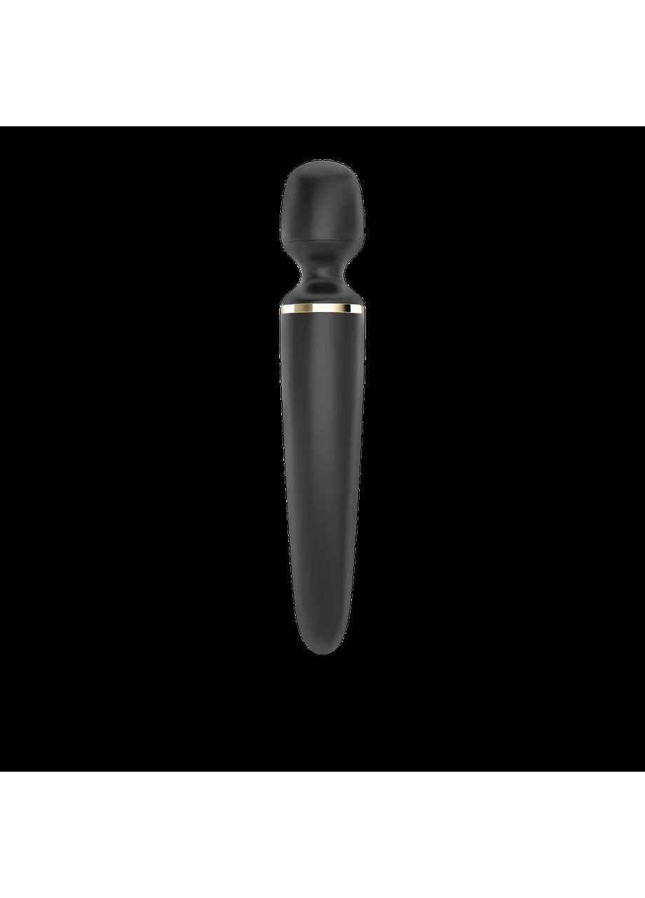 Вибромассажер Wand-er Woman (Black/Gold), водонепроницаемый, мощный, размер XXL Satisfyer (383066953)